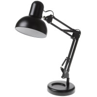 Настільна лампа на гнучкій ніжці офісна MTL-23 E27 BK