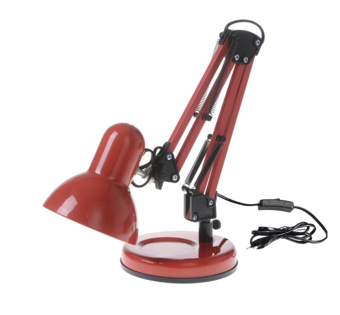 Настольная лампа на гибкой ножке офисная MTL-23 E27 RED