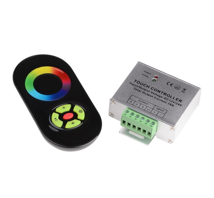 Контролер для led стрічки DR-7 CON RGB radio BK