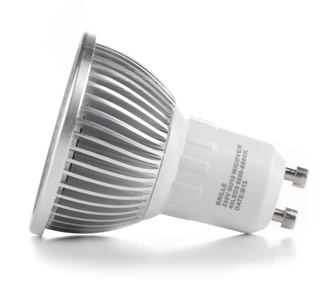 Лампа светодиодная LED 4.9W GU10 WW MR16 CCD 220V
