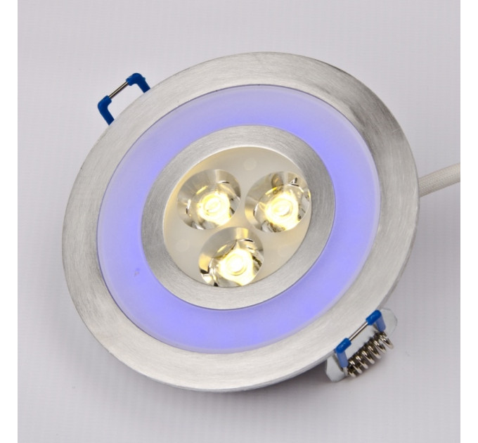 Світильник точковий LED-103A/3W WW+2W Blue 60