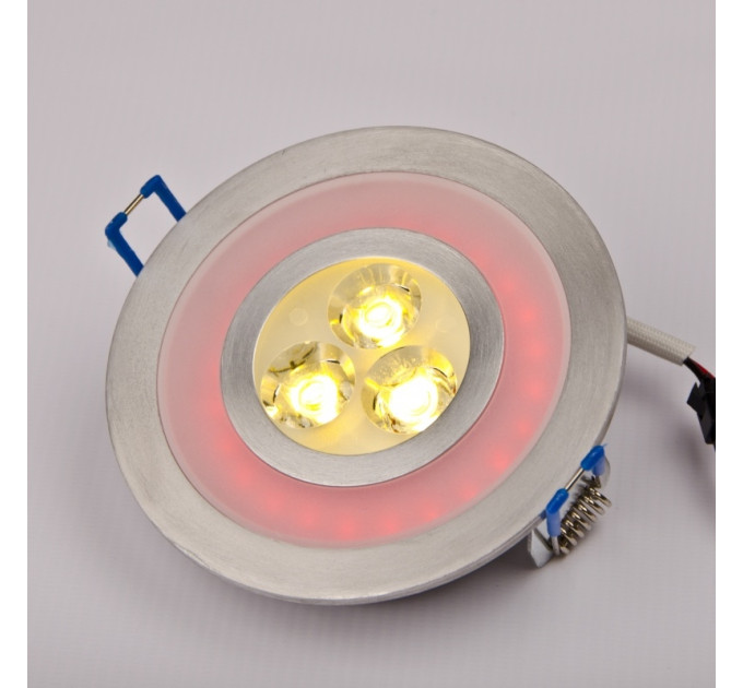Світильник точковий LED-103A/3W WW+2W Red 60