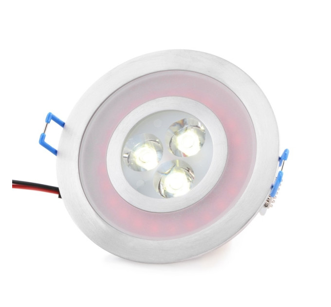 Світильник точковий LED-103A/3W CW+2W Red 60