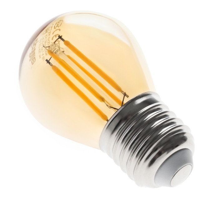 Лампа світлодіодна LED 4W E27 COG WW G45 Amber 220V