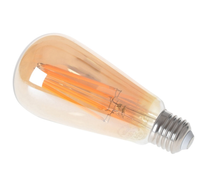 Лампа світлодіодна LED 9W E27 COG WW ST64 Amber 220V