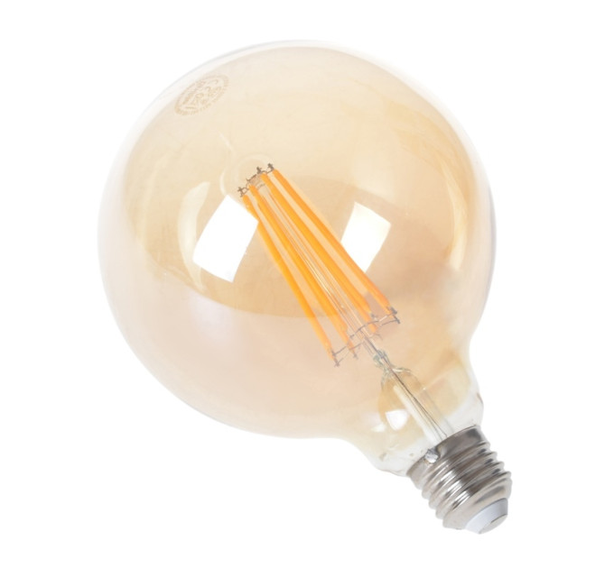 Лампа світлодіодна LED 9W E27 COG WW G125 Amber 220V
