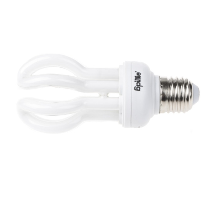 Лампа энергосберегающая E27 PL-4U 20W/840 MINI LOTUS blister Brille 220V