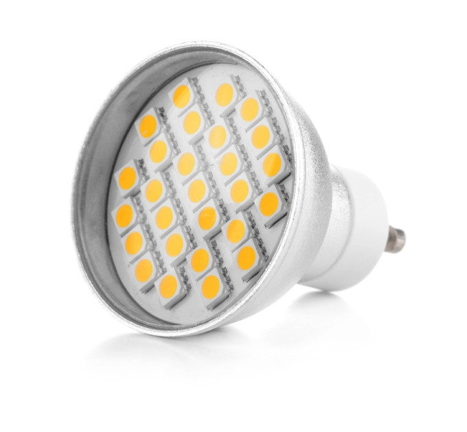 Лампа светодиодная LED 3.8W GU10 WW MR16 220V