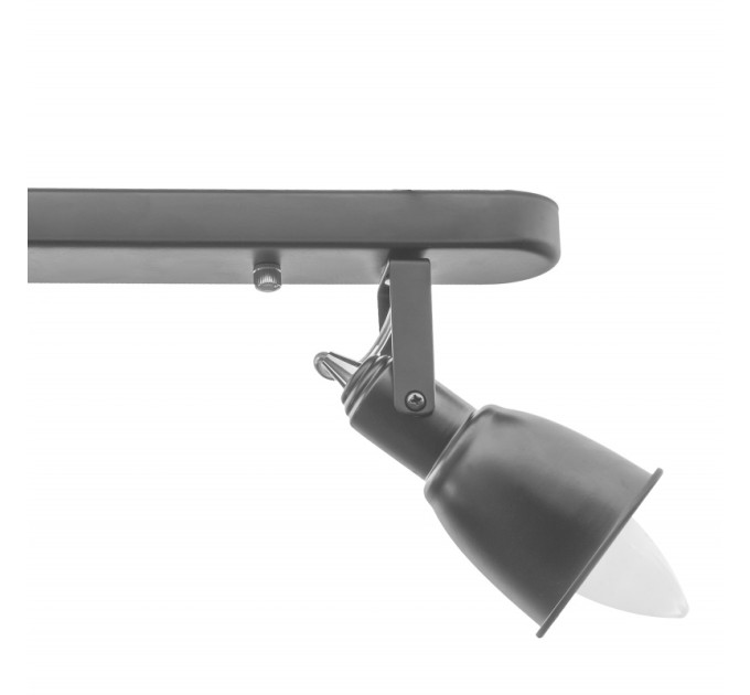 Світильник настінно-стельовий спот поворотний накладний лофт HTL-187/2 E14 BK