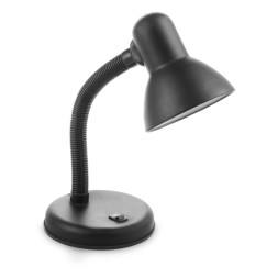 Настільна лампа на гнучкій ніжці офісна MTL-02 Black