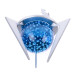 Світильник точковий декоративний HDL-BA ALU/BLUE MR16