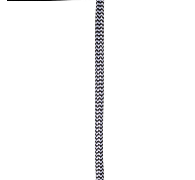 Декоративный кабель в тканевой оплетке IU-2 2x0,75 BK/WH