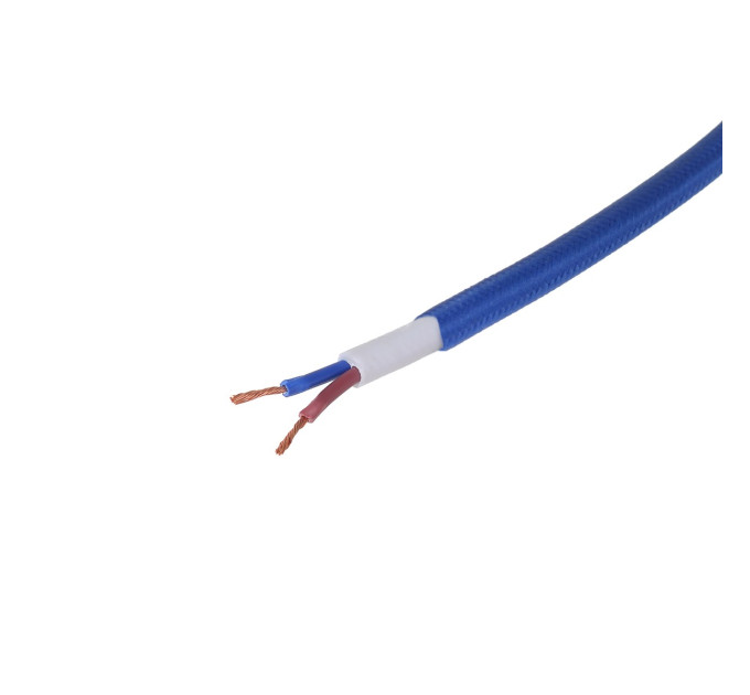 Декоративний кабель у тканинному обплетенні IU-2 2x0,75 BL