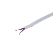 Декоративний кабель у тканинному обплетенні IU-2 2x0,75 WH