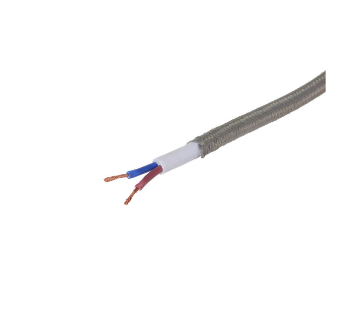 Декоративний кабель у тканинному обплетенні IU-2 2x0,75 GY