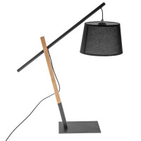 Настольная лампа из дерева для дома декоративная BKL-643T/1 E27 BK