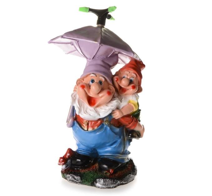 Садова фігурка Гном Полівайка з парасолькою
