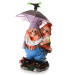 Садова фігурка Гном Полівайка з парасолькою