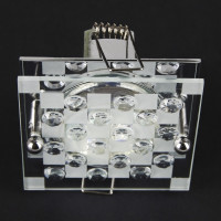 Светильник точечный декоративный HDL-G120 CHR/WHITE MR16