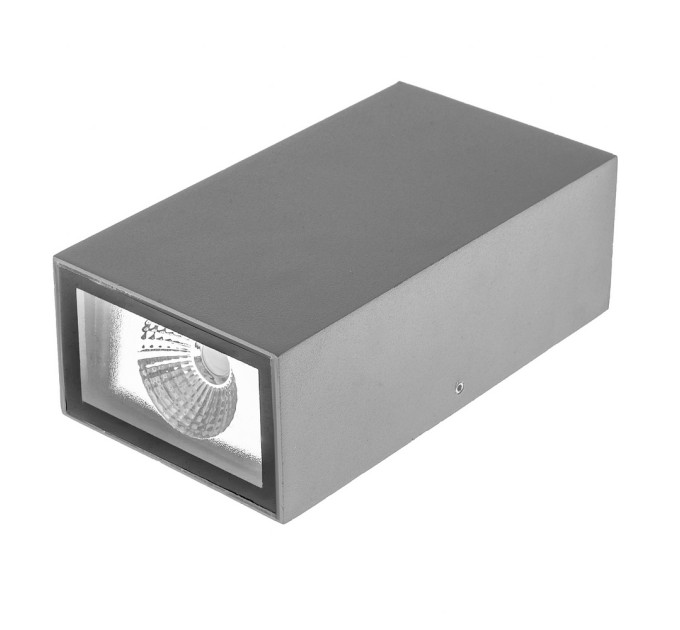 Підсвітка LED фасадна IP65 AL-220/2х3W NW COB GY