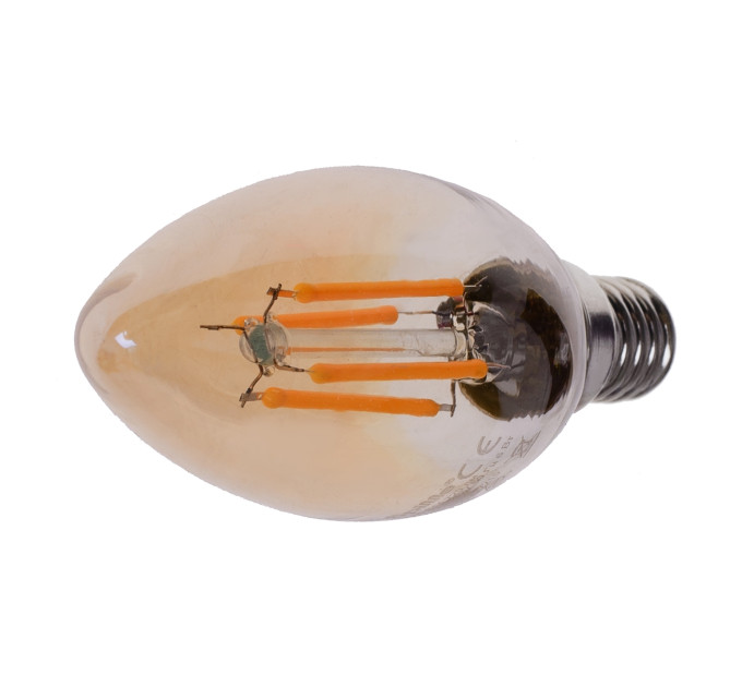 Лампа светодиодная LED 6W E14 COG WW C35 Amber 220V