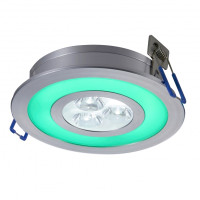 Світильник точковий LED-103A/3W+1,5W Green CW 38