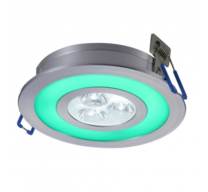 Світильник точковий LED-103A/3W+1,5W Green CW 38