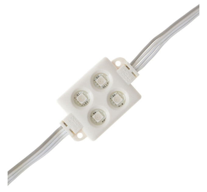 Кольоровий LED модуль на магніті 220V 0.96W SMD 5050 RGB IP65 (BY-015/4)