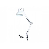 Настольная лампа на гибкой ножке на струбцине MTL-07 White