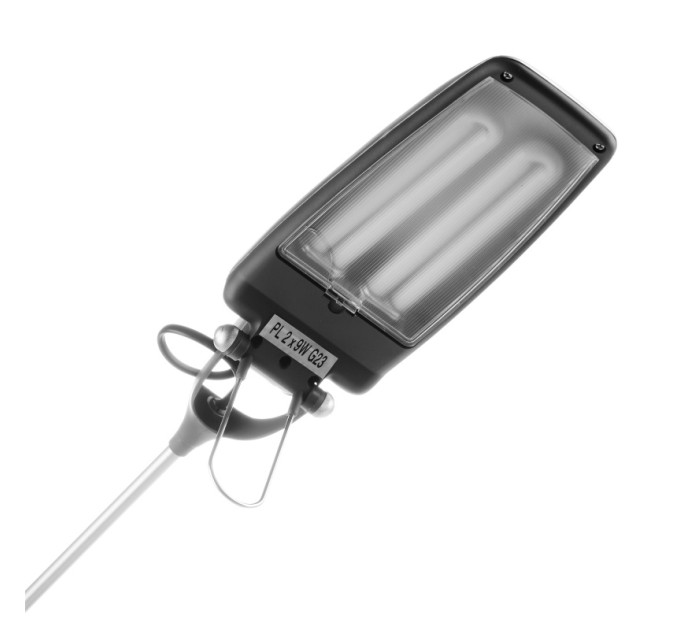 Настольная лампа на гибкой ножке офисная MTL-10 silver/gray