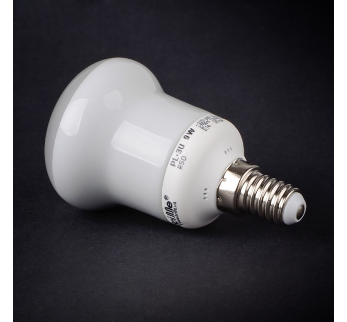 Лампа энергосберегающая рефлекторная R E14 PL-3U 9W/827 R50 Br 220V