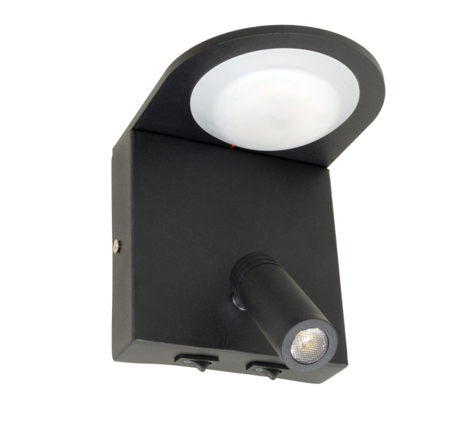 Підсвітка спрямованого світла настінна накладна LED лофт AL-532/7W + 3W BK