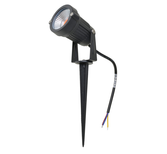 Грунтовый светильник LED 5W RED COB IP65 BK (AS-12)