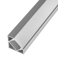 Профиль алюминиевый угловой для светодиодной ленты 2м BY-045
