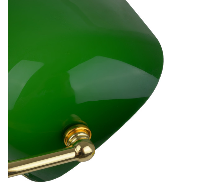 Настольная лампа банковская зеленая MTL-52 E27 PN