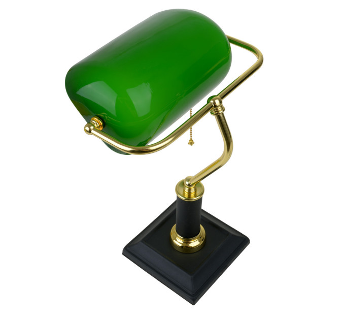 Настольная лампа банковская зеленая MTL-53 E27 VNG