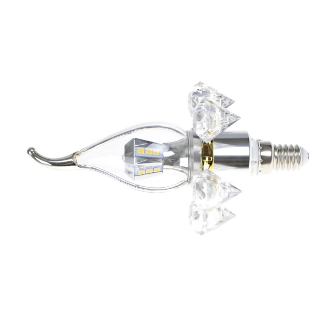 Лампа светодиодная E14 LED 5W 20 pcs NW CL37-A SMD2835 (silver) 220V
