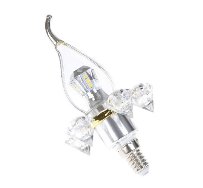 Лампа світлодіодна LED E14 5W 20 pcs NW CL37-A SMD2835 (silver) 220V