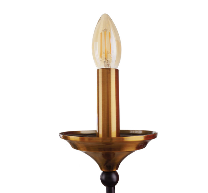 Люстра підвісна свічка Е27 60W BK+DAB (BKL-727S/3)