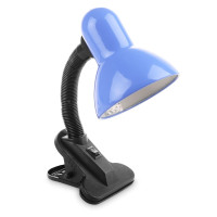 Настільна лампа гнучка дитяча для офісу для школяра з затискачем на прищіпці невисока ціна MTL-01 Blue