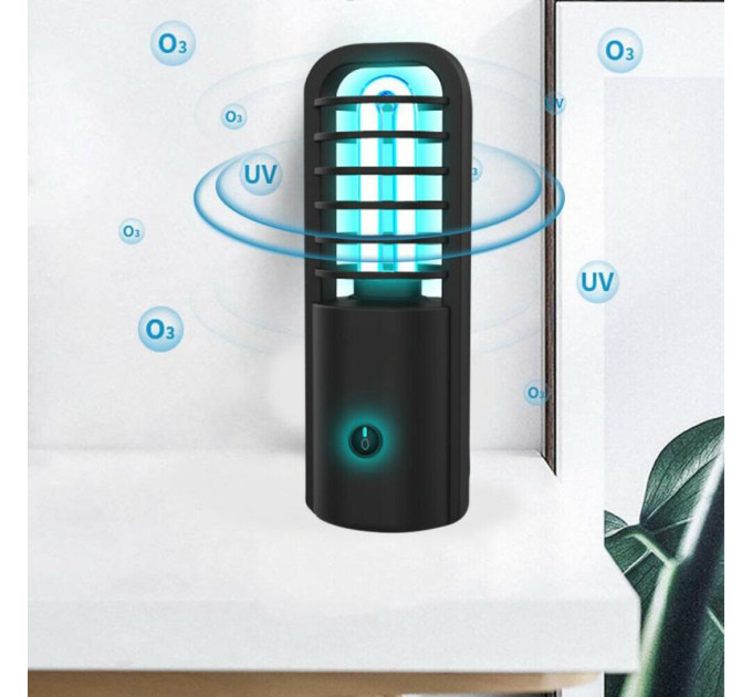 Бактерицидный светильник аккумуляторный FLF-49/2,5W BK USB