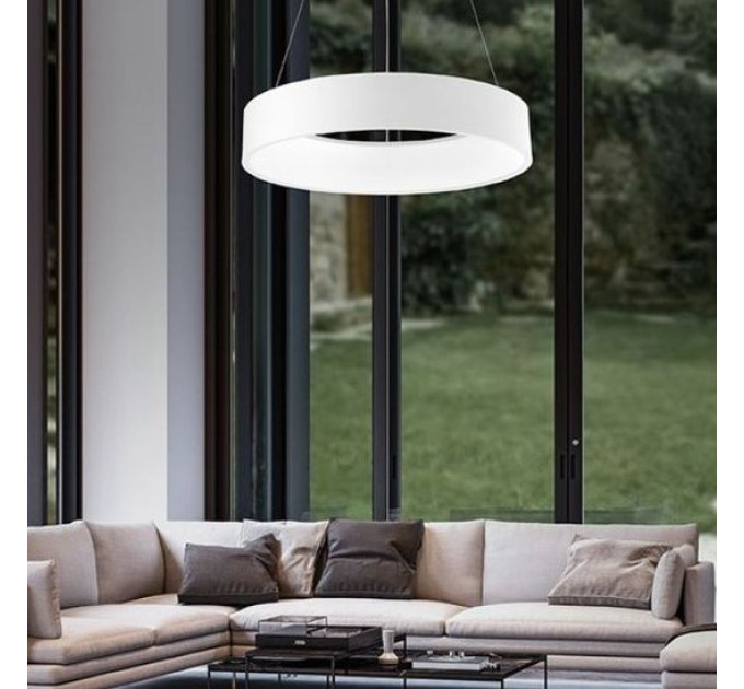 Светильник потолочный подвесной с пультом BL-483S/2x24W LED RM WH