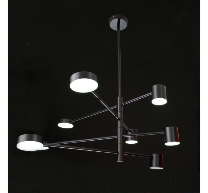 Светильник потолочный подвесной BR-01 631S/8 LED 56W WW + NW + CW BK