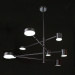 Светильник потолочный подвесной BR-01 631S/8 LED 56W WW + NW + CW BK