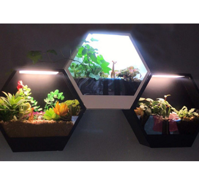 Подсветка настенная декоративная с растениями  BL-993W/10W CW WH LED
