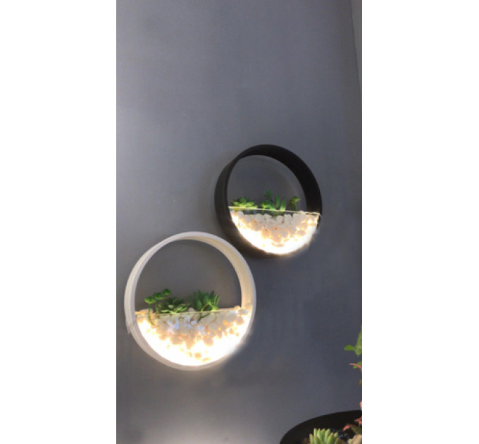 Подсветка настенная декоративная с растениями BL-994W/12W WH LED