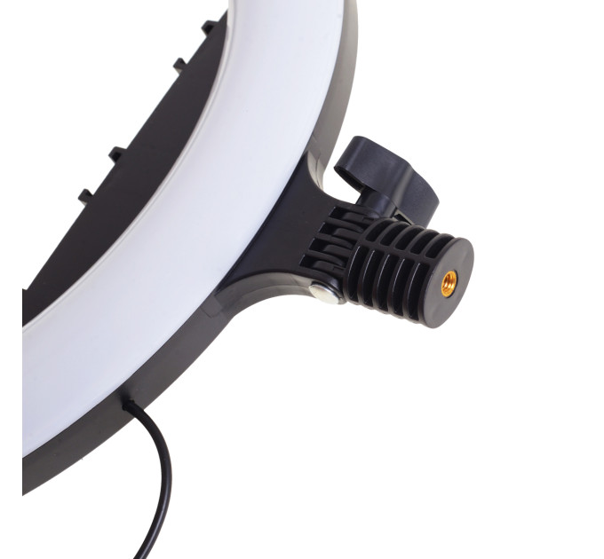 Кільцева лампа блогера з 3 тримачами LED 24W CCT 36 см (TE-053)