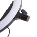 Кільцева лампа блогера з 3 тримачами LED 24W CCT 36 см (TE-053)
