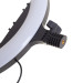 Кольцевая лампа блогера с 3 держателями LED 24W CCT 36 см (TE-053)