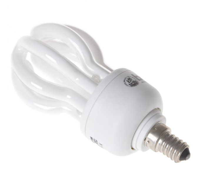Лампа энергосберегающая E14 PL-4U 15W/864 MINI LOTUS blister Brille 220V